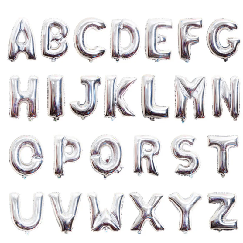 

16inch rose gold silver blue pink letter alphabet foil balloons wedding event christmas halloween festival birthday party B6-46