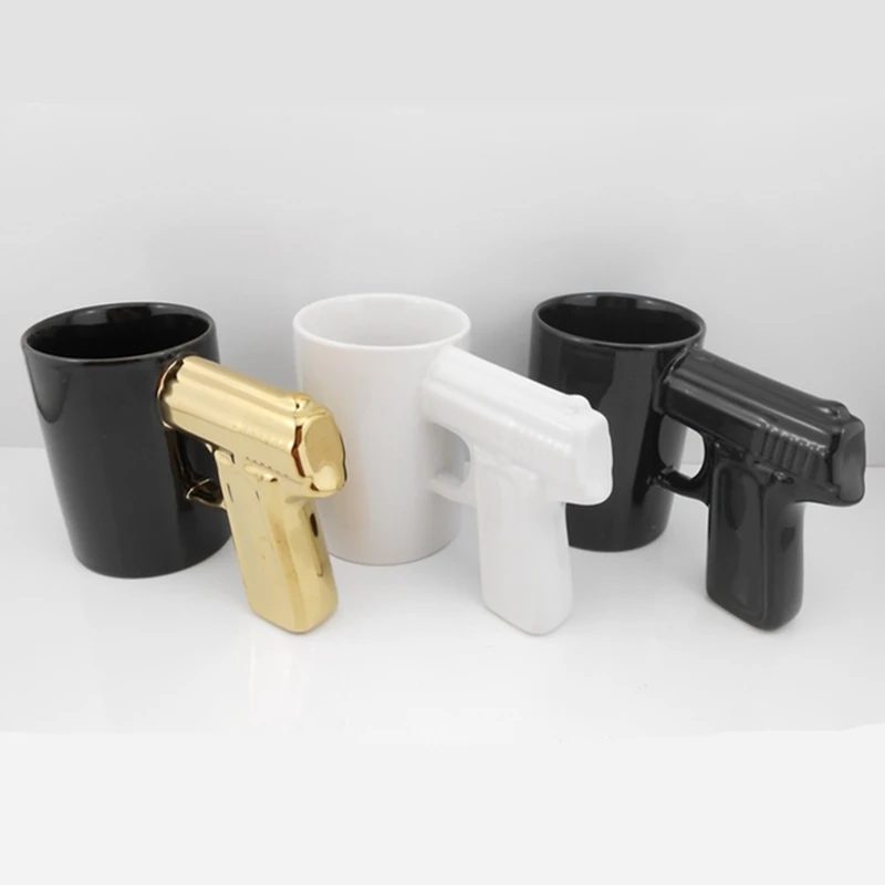 Новинка пистолет керамическая чашка для кофе и чая посуда напитков дома офиса