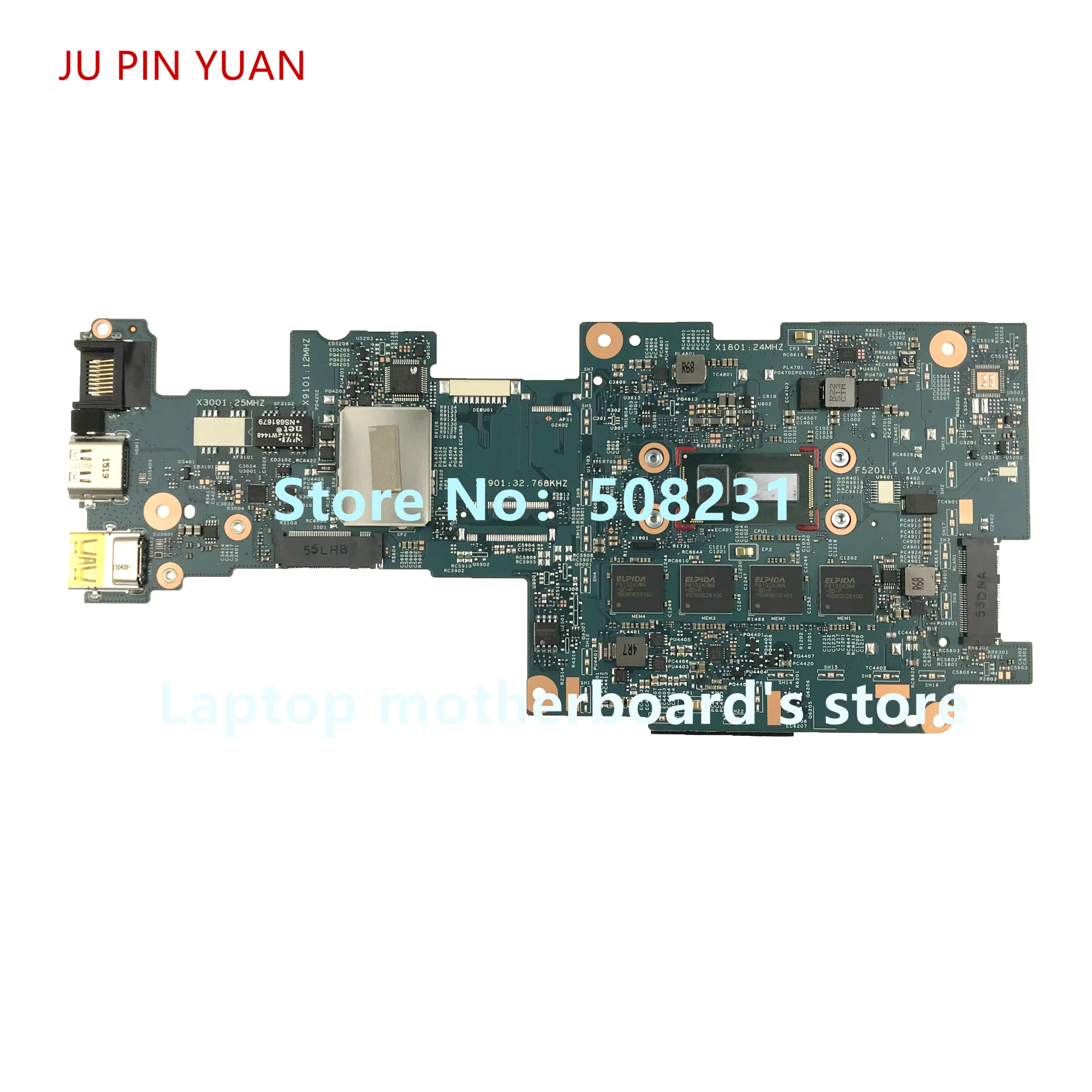 

JU PIN YUAN 809560-501 809560-001 материнская плата для ноутбука HP Pavilion X360 11 11-K 11T-K Series