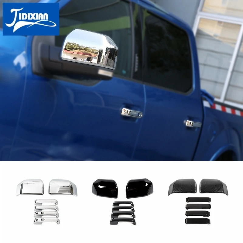 

JIDIXIAN, автомобильная дверная ручка, зеркало заднего вида, декоративная крышка, аксессуары для Ford F150 2015 2016 2017 2018 2019 2020