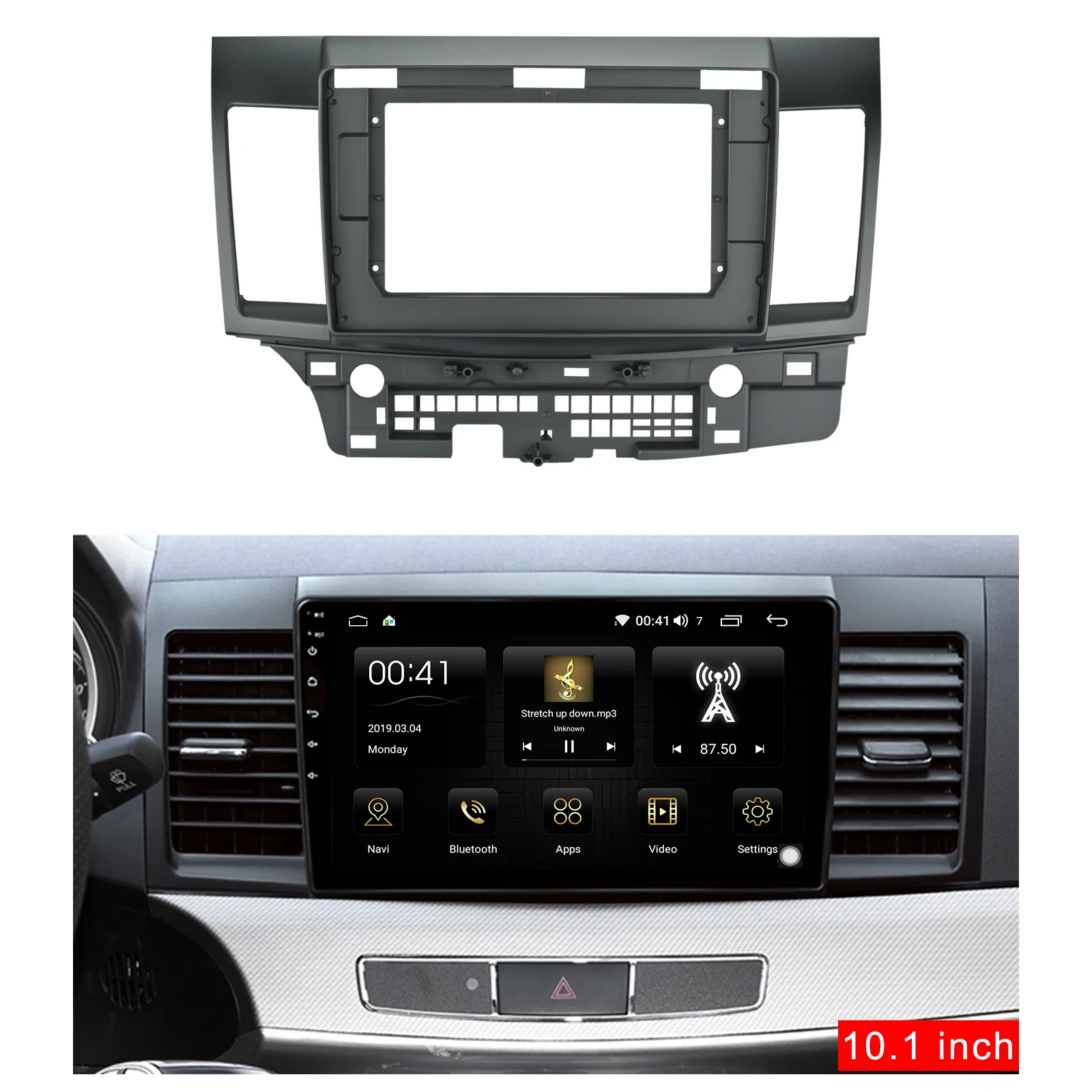 10 1 дюймовая Автомобильная панель для MITSUBISHI LANCER P.INSPIRA 2010 2018 рамка установки