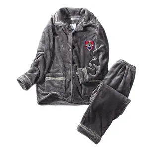 Зимние мужские толстые фланелевые пижамные комплекты, Флисовая теплая одежда для сна, домашняя пижама большого размера 6XL, комплект нижнего белья большого размера, красная домашняя одежда