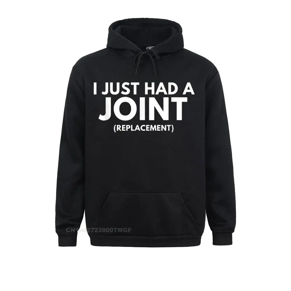 comfortable I Just Had a Joint (Replacement) Funny Post Surgery Oversized Hoodie Black Hoodies Funky Women's Sweatshirts