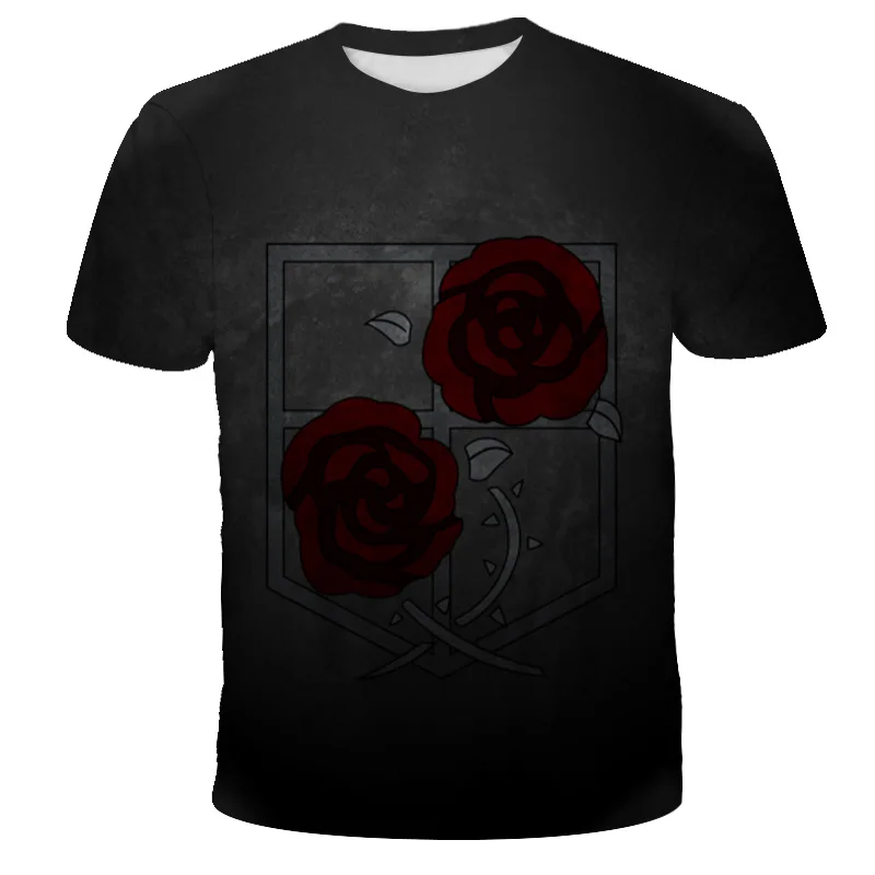 

Attack Giant 2021NEW Japanese Anime Manga T-shirt Boy And Girl Cartoon 3D T-Shirt Casual Wear O-Neck Baby Kid Top Child T-Shirt