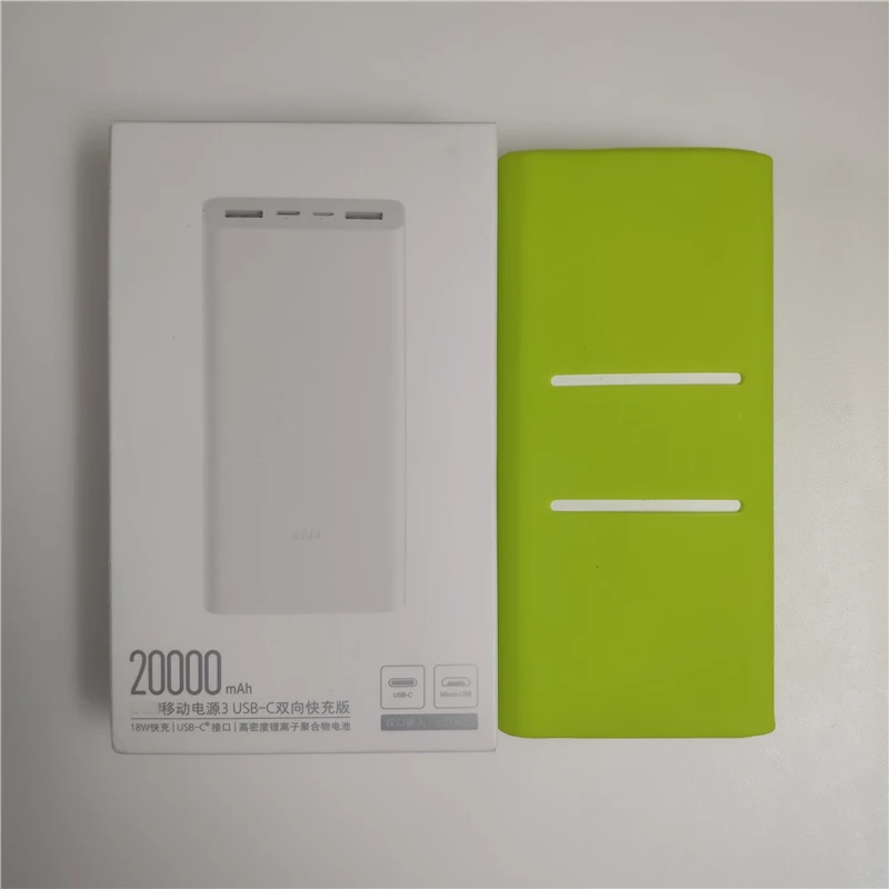 Силиконовый защитный чехол PLM18ZM для Xiaomi Power bank 3 20000 мАч Pro USB Type C 45 Вт портативный Mi