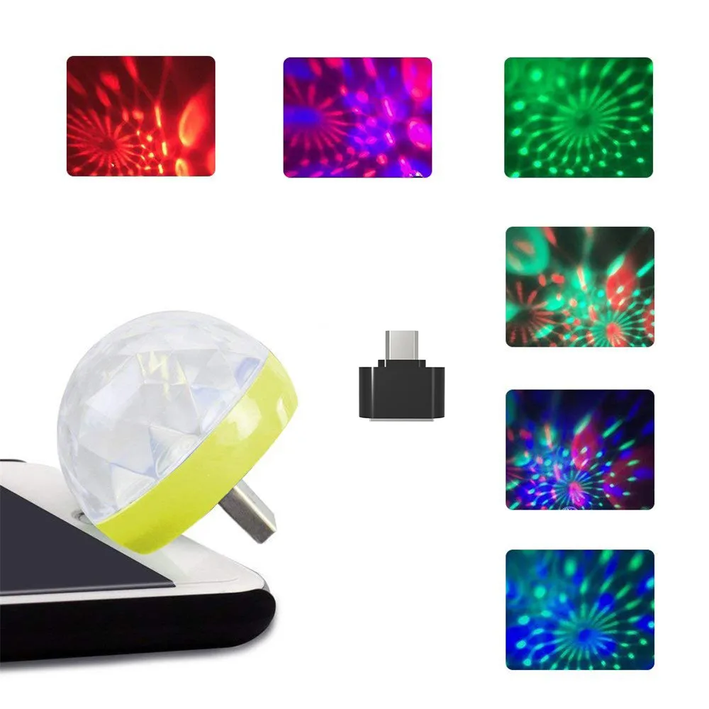 USB мини светодиодный RGB диско сценический светильник вечерние Клубные DJ KTV