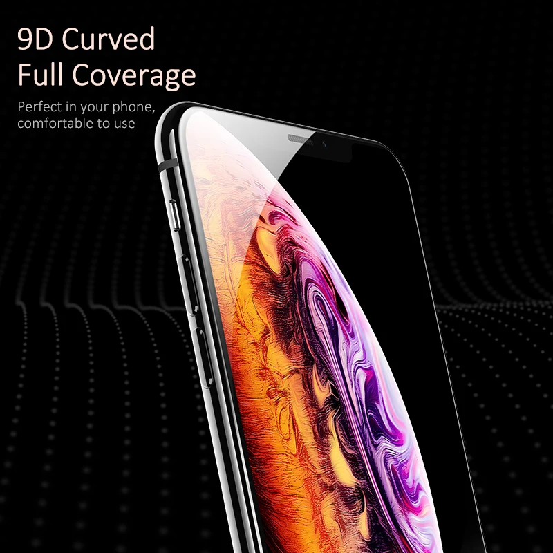 USAMS полное покрытие закаленное стекло для iPhone 11 pro 6 6s 7 8 X XS Max XR защита экрана