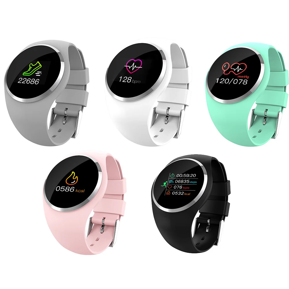 Модные Смарт-часы с монитором сердечного ритма и измерением артериального