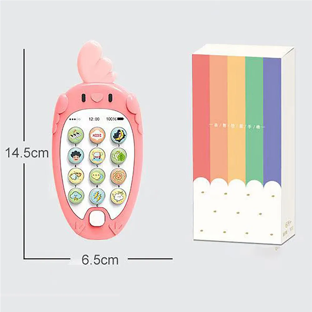 Детский телефон игрушка музыкальная звуковая машина для детей Раннее Обучение