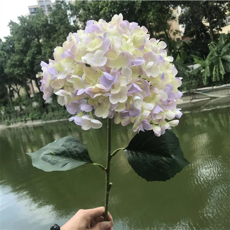 Искусственные гортензии с одним стержнем длиной 26 77 дюйма искусственные большие