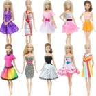 Модное мини-платье для кукол, розовые кружевные топы, юбка, волнистые точки, свидания, ежедневвечерние, одежда для Барби, аксессуары для кукол, детские игрушки