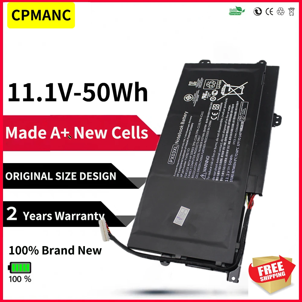 Новая батарея для ноутбука PX03XL для HP ENVY M6