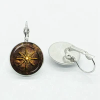 nautical compass earrings fashion vintage charm drop earrings for girlfriend gift keepsake gifts accessories jewelry