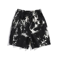 the new summer tie dyed sports shorts for men and women streetwear pocket cotton shorts for mens casual beach vintage shorts