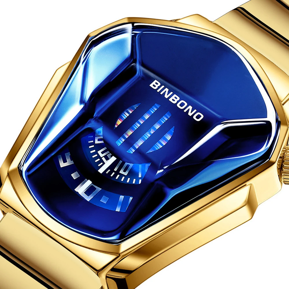 

Orologio Uomo Fashion Men's Watches Casual Watch Stainless Steel Strip Clock Men Domineering Black Technology Watch Montre Homme