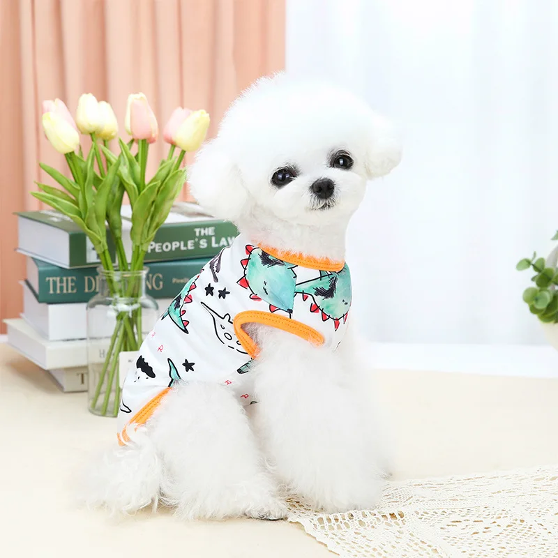 

Dog Vest Polyester Comfortable Vests for Small Cat Summer Cool Pet Clothing Cute Fruit Animal Printed Dogs Clothes Puppy Cloth
