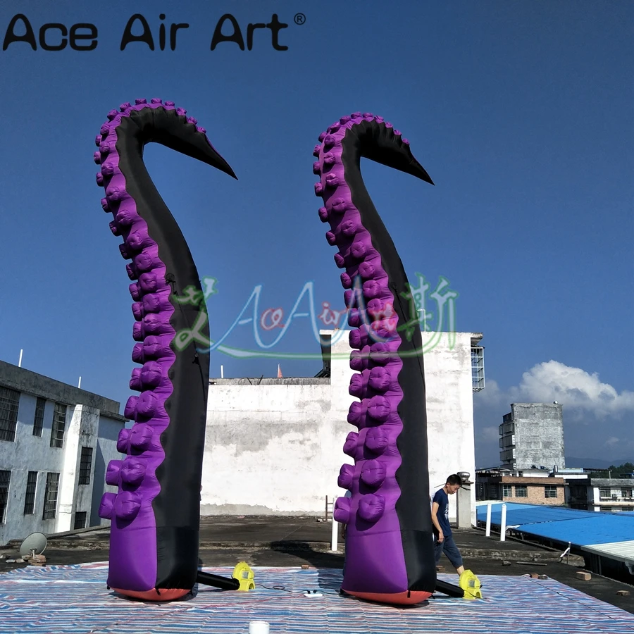 Гигантские надувные щупальца осьминога 2 шт. гелевые ножки для рыб персонаж