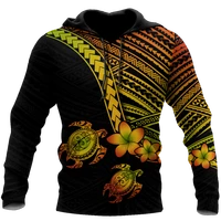 3d hawaii hoodie polynesian habiscus turtle for menwomen sweatshirt springautumn casual pullover zipper unisex streetwear