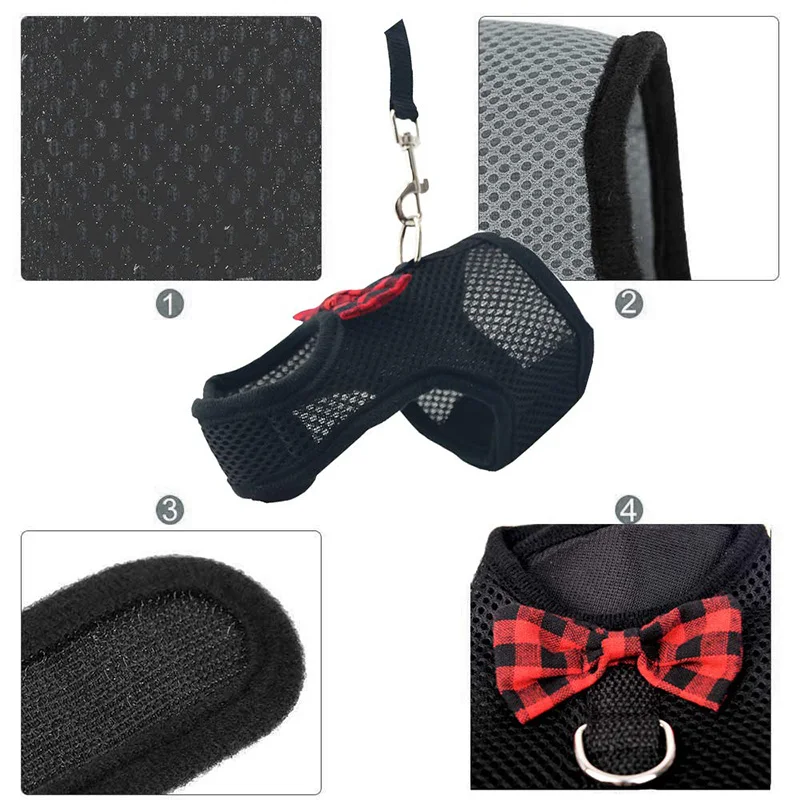 Жилет для кроликов хомяка шлейка с поводком сетчатый нагрудный ремень хорька