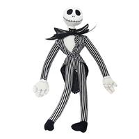50cm the nightmare before christmas jack skellington sally black skeleton skull figure kids plush toys halloween christmas gifts