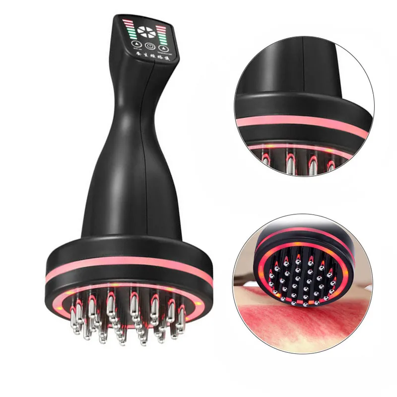 

Body Massager Infrared Detoxifying Massage Comb Meridian Dredging Warm Brush Shape Promote Blood to Relax