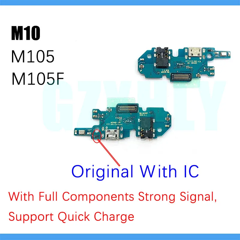 

USB Port Charger Dock Plug Connector Charging Board FLex Cable Original For Samsung Galaxy M10 M105F M105 USB Board