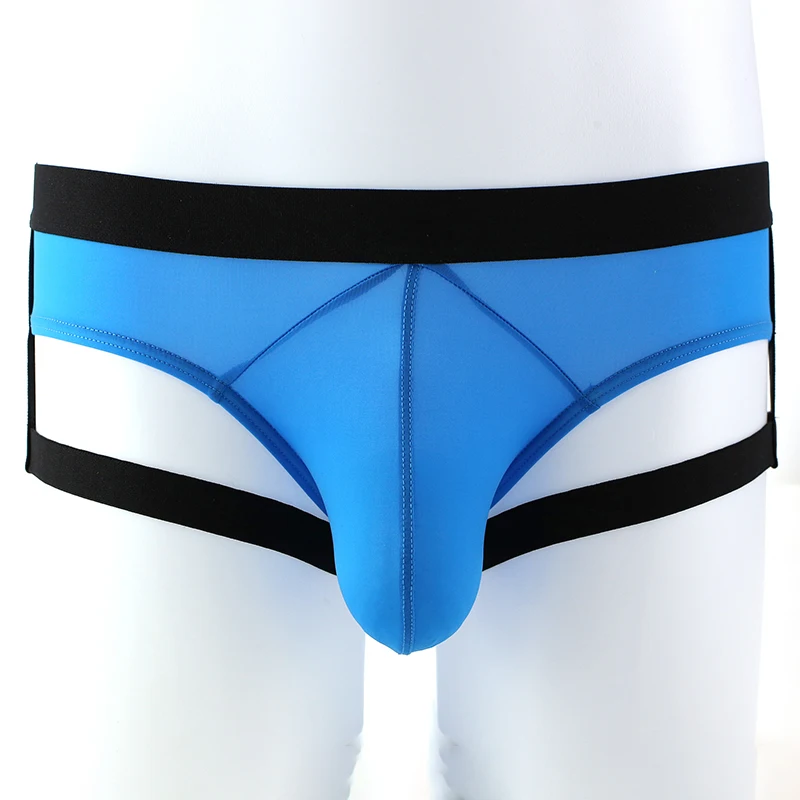 

Buttocks Hollow Thong Mens Sexy Low Rise Seamless Briefs Bondage G String Underpant Breathable Stretchy Ultrathin Erotic Panties