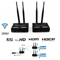 656ft wireless wifi hdmi extender transmitter receiver 2 4g 5ghz 1080p local loop out ir remote hdmi extender pc dvd to tv