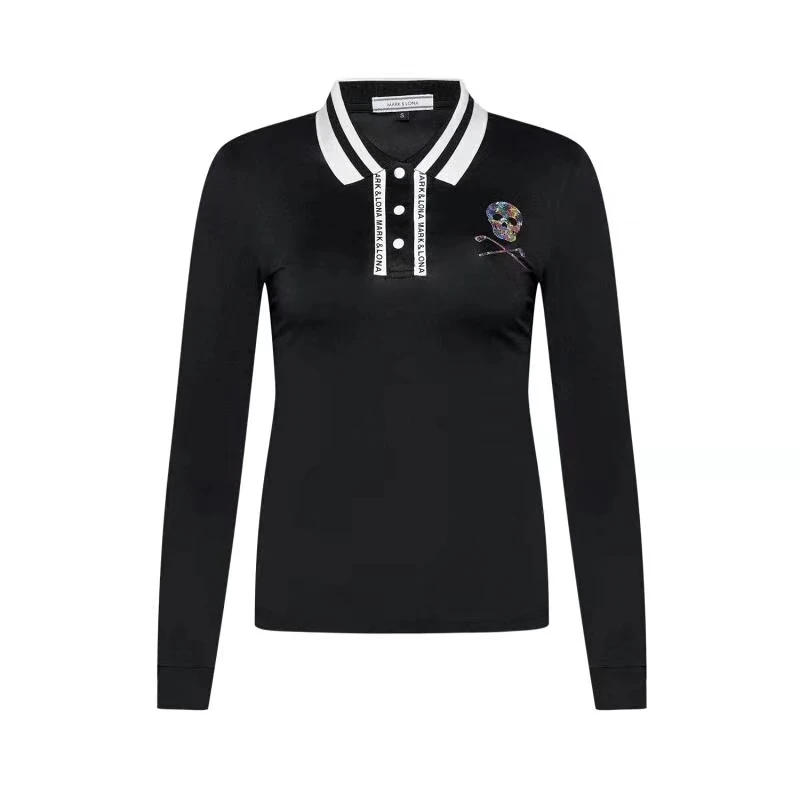 Новинка женские футболки для тренировок по гольфу с черепом женская футболка