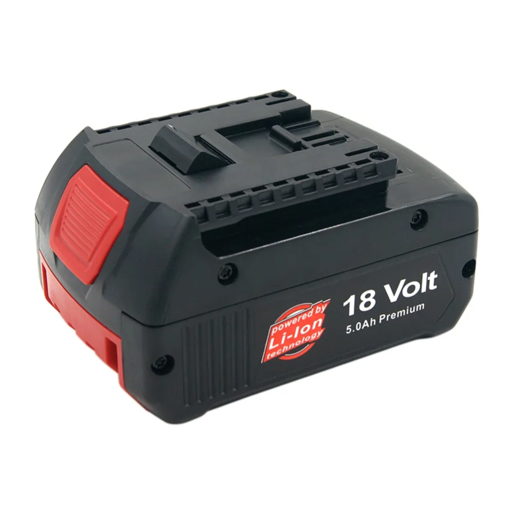 

Rechargeable battery 18V 5000mAh Li-ion replacement batteries for Bosch 18V Cordless Power Tools BAT609 BAT618 BAT622 BAT609G