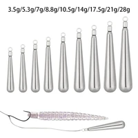 long casting tungsten sinkers 3 5g 28g fishing weights sinkers quick release casting line sinkers hook connector fishing tools