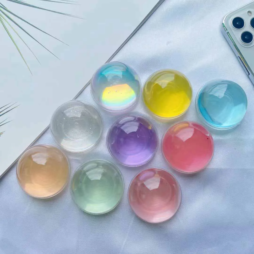 

Colorful Crystal Semicircle Ball Folding Airbag Mobile Phone Accessories Grip Socket Laptop Stand Phone Holder Griptok Custom