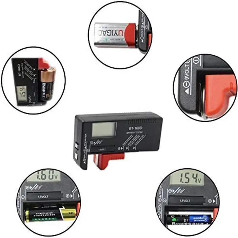 Индикатор напряжения тестер для измерения яркости батарей AA/AAA/C/D/9V/1 5 V