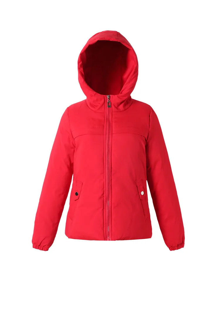 

New Fashion Short Hooded Parkas Woman Winter Loose Thick Warm Coat Jacket Ladies Casual Parka Plus Size
