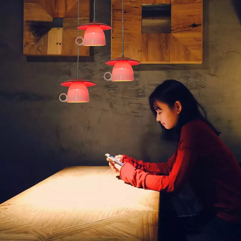 Люстра однотонная Керамическая люстра в скандинавском стиле для столовой