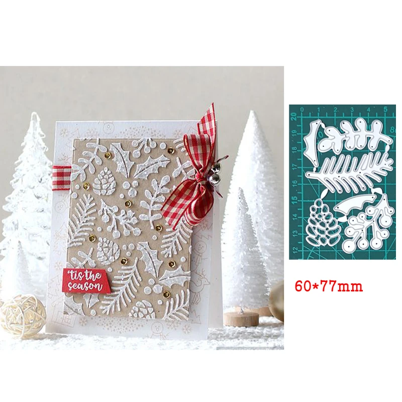 

6Pcs/Set Maple Leaf/Nut Leaves Metal Cutting Dies For Stamps Scrapbooking Stencils DIY Paper Album Card Decor Embossing 2020 New