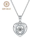 Ожерелье женское из серебра 925 пробы с кулоном в форме сердца, мм