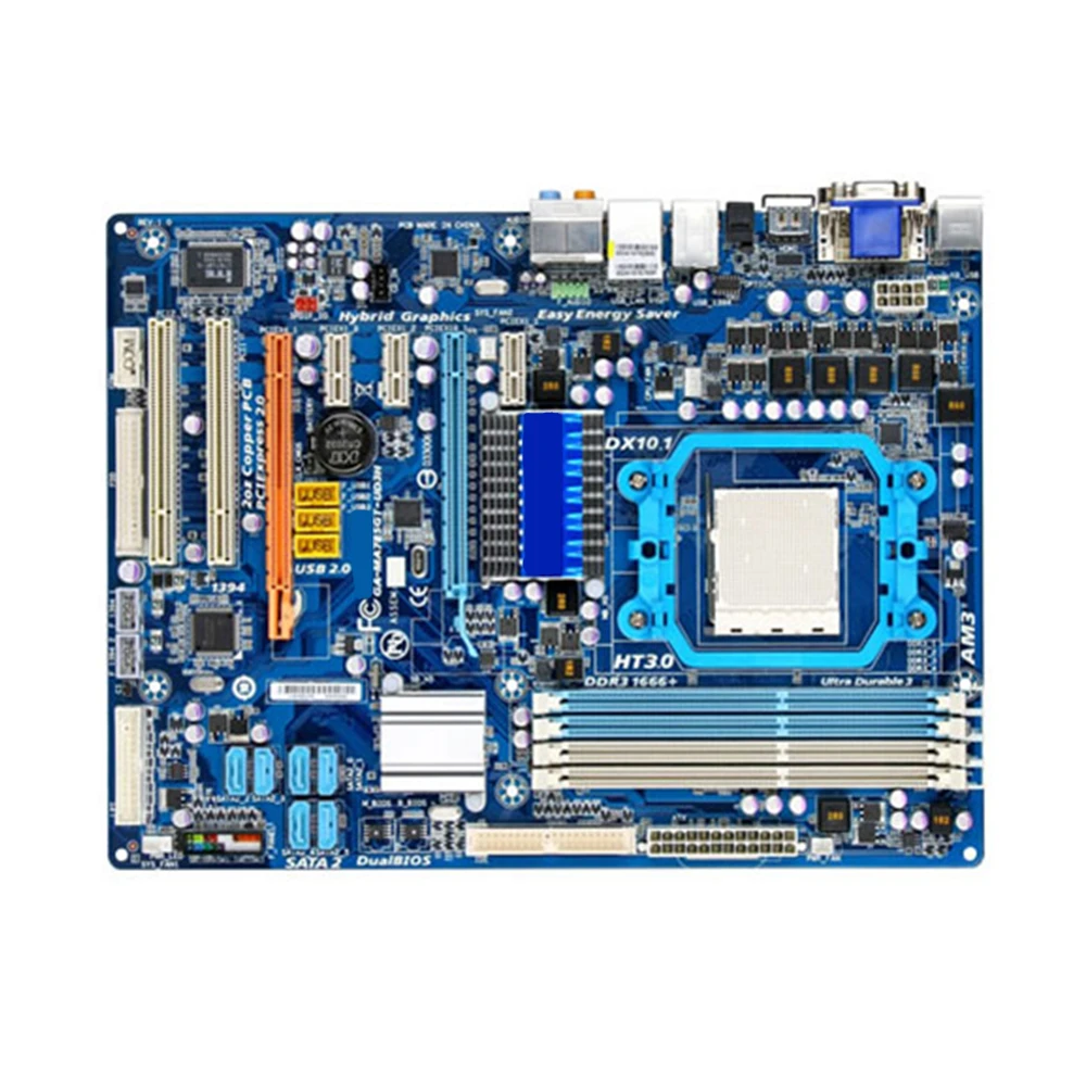 Для GIGABYTE GA-MA785GT-UD3H рабочего Материнская плата 785 г разъем AM3 для Phenom II Athlon DDR3 16G