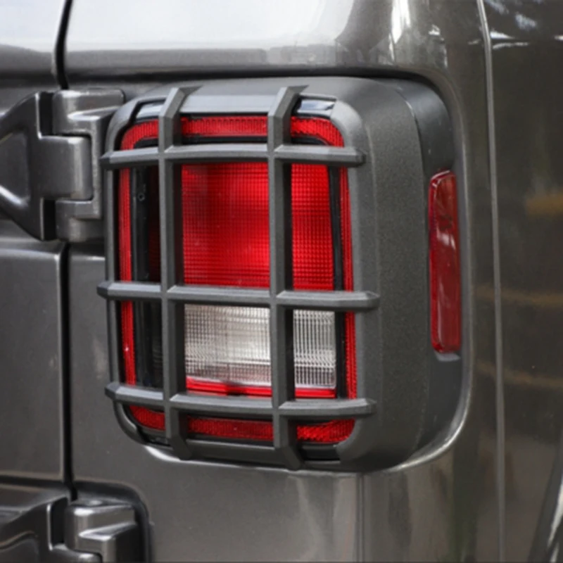 

Black ABS Tail Light Lamp Cover Trim Decor Frame for Jeep Wrangler JL 18-20