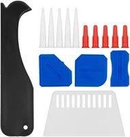 silicone caulking tool kit 15 pieces of sealant removal tool caulking nozzle for bathroom kitchen room floor corner