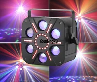 4pcs new strobe and beam effects in one light rgbwa 6 eyes magic mini stage effect light