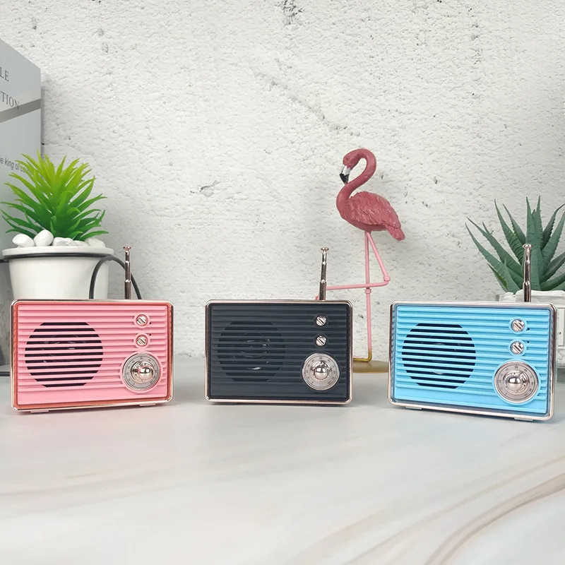 Портативное мини радио в стиле ретро с Bluetooth компактное и милое для карт bluetooth