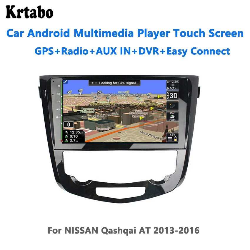 Автомобильный радиоприемник Krtabo мультимедийный плеер Android 4 Гб ОЗУ для NISSAN Qashqai AT