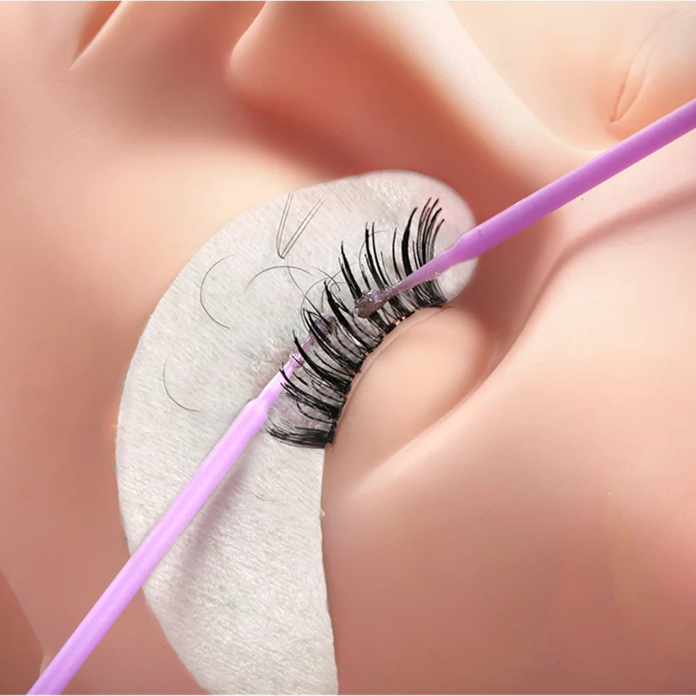 Патчи гелевые под глаза для наращивания ресниц профессиональные безворсовые