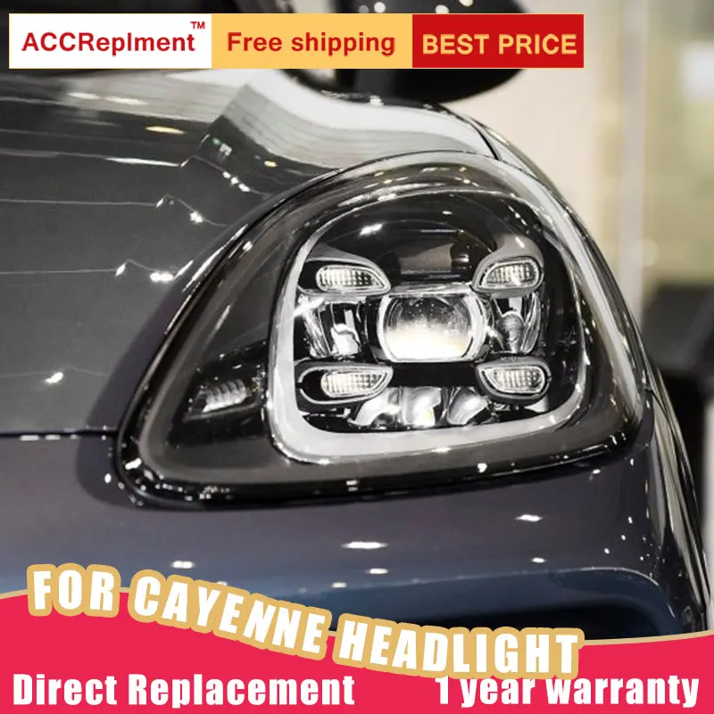 2 шт. светодиодный ные фары для Porsche Cayenne 2011 2014 все Автомобильные ангельские глазки