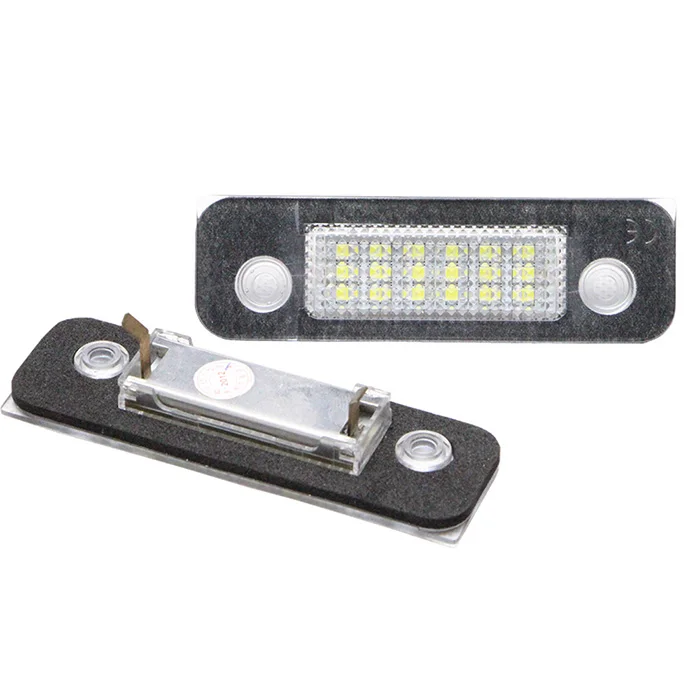 2 шт. 18-SMD светодиодный фонарь для номерного знака автомобиля, белый номер, без ошибок, номерные огни для Ford Fiesta Fusion Mondeo MK2 MK5 12V Стайлинг