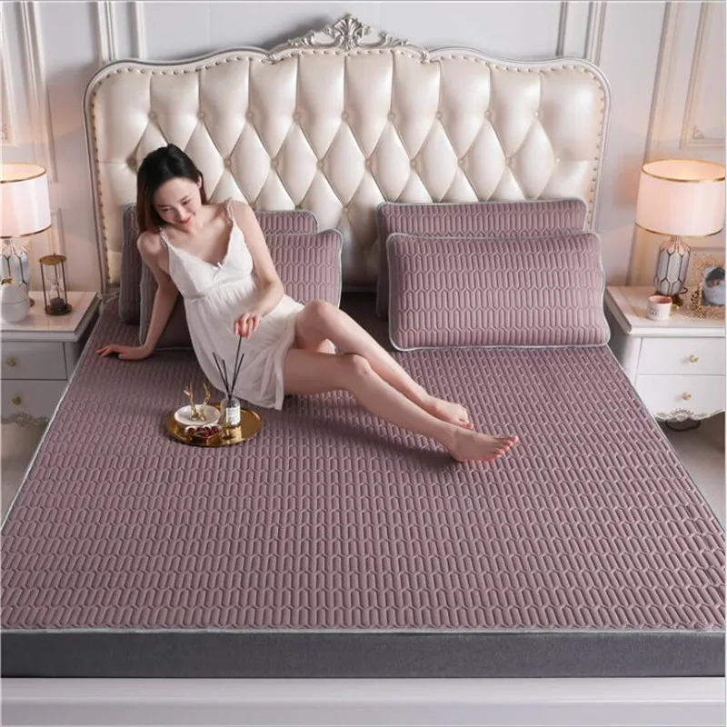 Латексная печать Складная охлаждение летом спальный коврик с подушкой Шамс Queen
