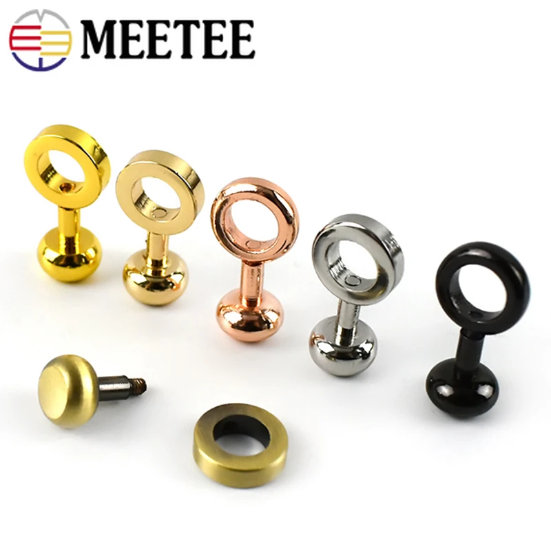 

Meetee 4/10pcs 10X20mm Copper Bag Zipper Transform Buckles Accessories DIY Handbag Zip Chain Buckle Adjust Hardware Button BF909