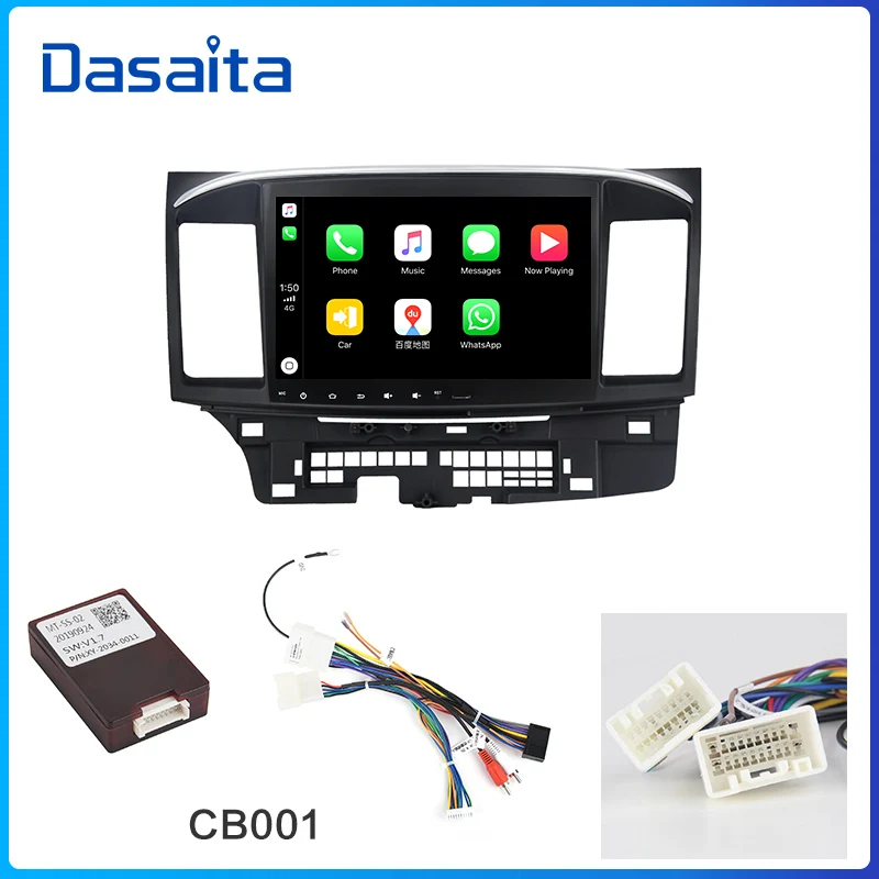 carplayCB0001 Dasaita Android 9,0 автомобильный стерео DSP 10," сенсорный экран для Mitsubishi Lancer 10 EVO Радио 1 Din 64G rom 4G ram автомобильный Bluetooth - Цвет: carplayCB0001