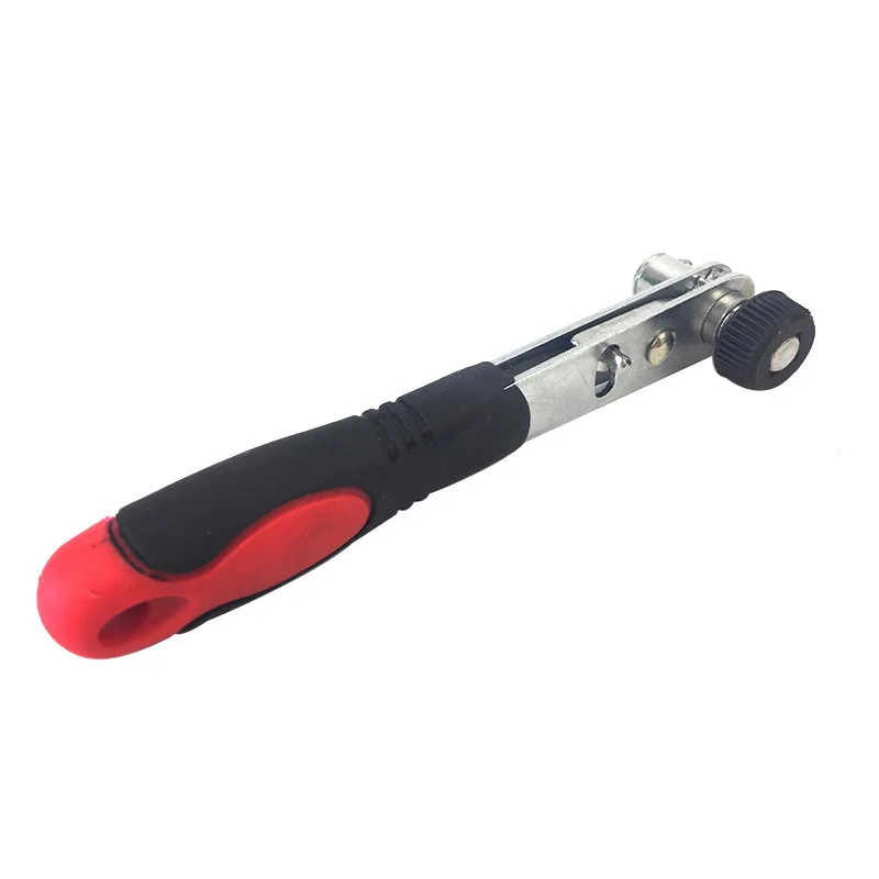 

1/4 mini wrench DIY rubber handle red and black handle ratchet wrench air handle head screw knife Rod 6.35